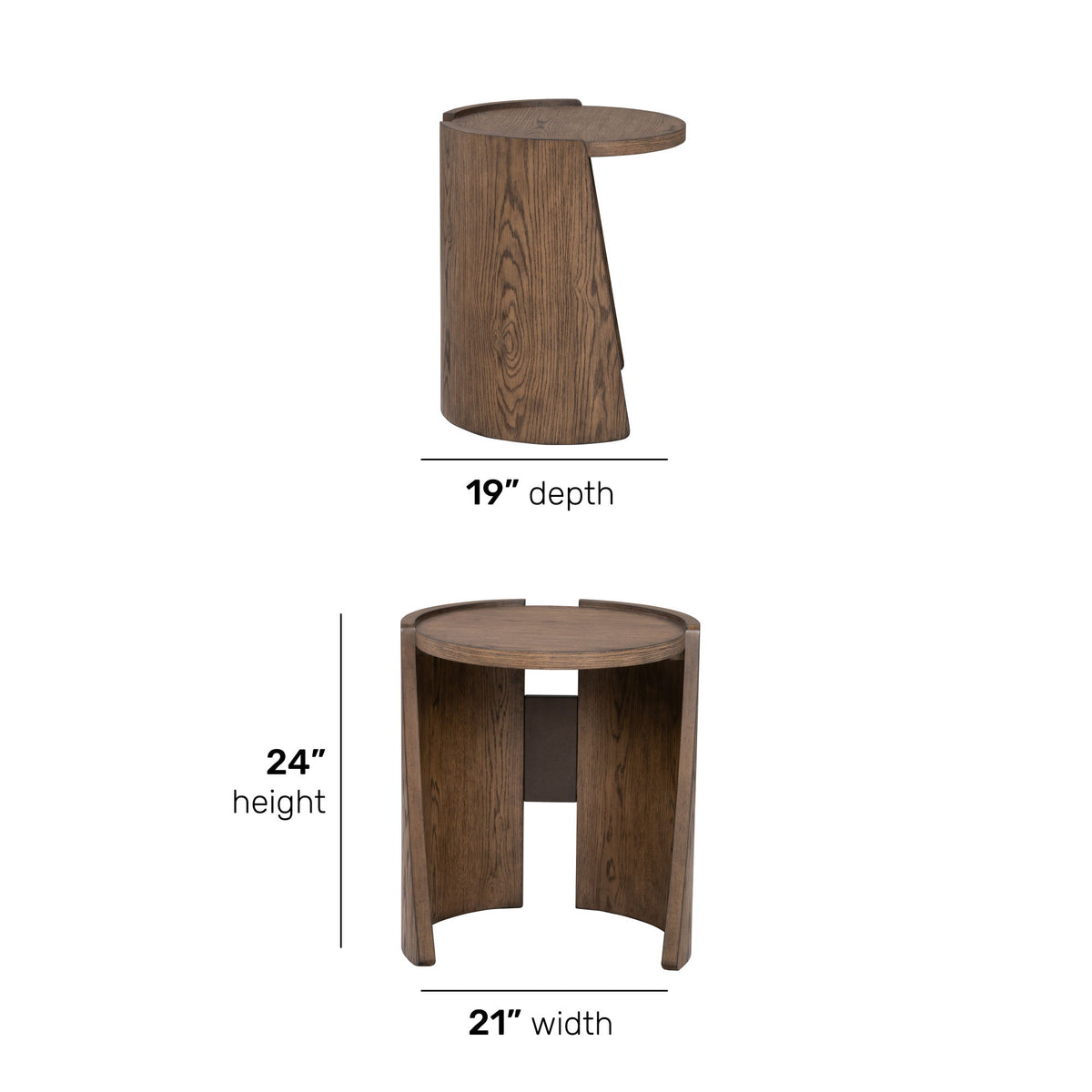 Lyra - End Table - Light Brown