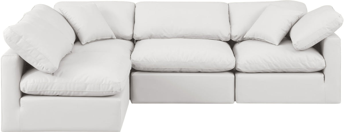 Indulge - Faux Leather 4 Piece Modular Sectional