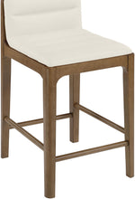 Ellis - Vegan Leather Upholstered Counter Stool (Set of 2) - Brown Base