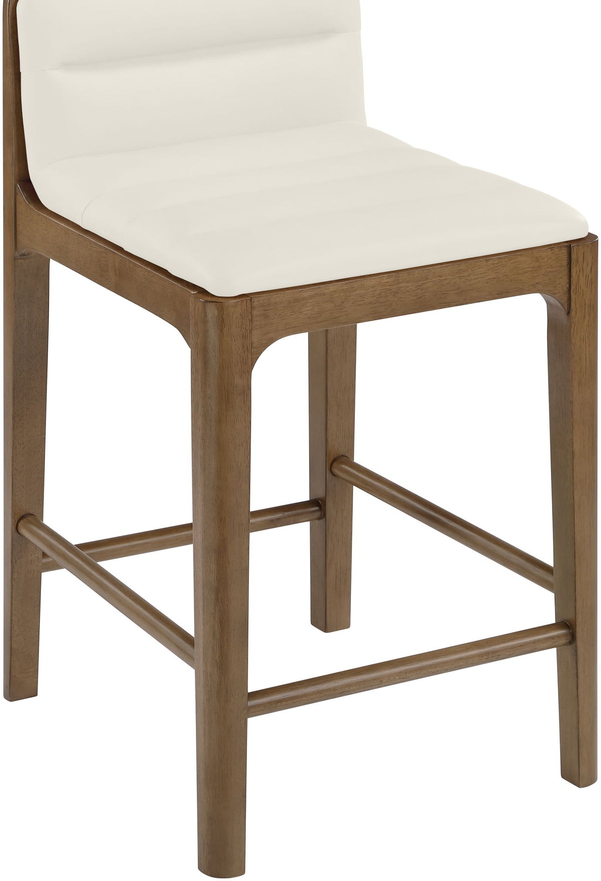 Ellis - Vegan Leather Upholstered Counter Stool (Set of 2) - Brown Base