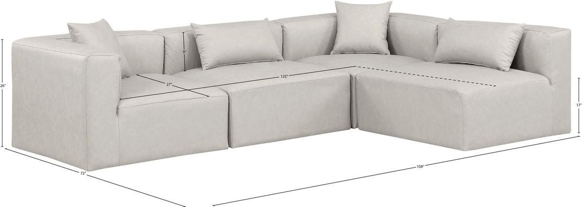 Cube - 4 Piece Modular Corner Sectional