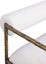 Axis - Linen Textured Cream Fabric Upholstered Counter Stool (Set of 2)