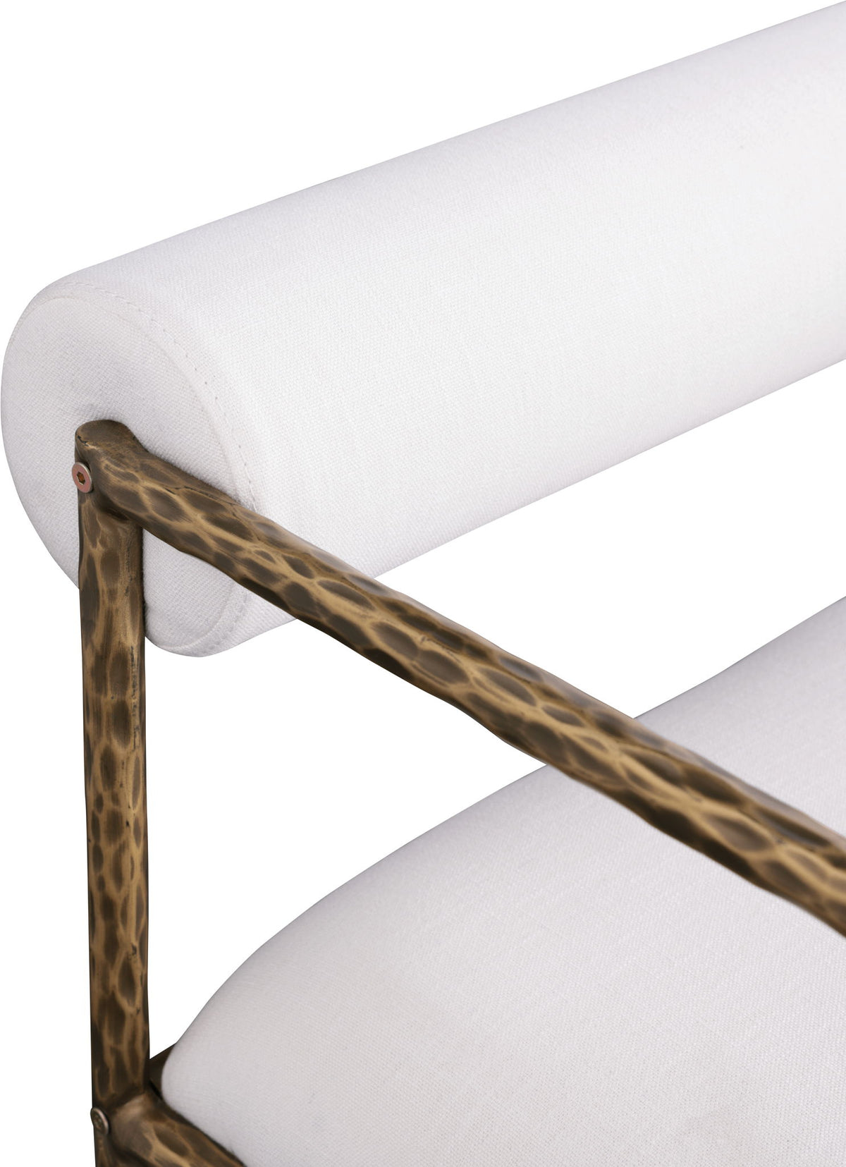 Axis - Linen Textured Cream Fabric Upholstered Counter Stool (Set of 2)
