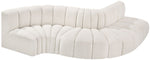 Arc - Boucle Fabric 5 Piece Modular Sofa