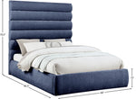 Adam - Chenille Fabric Bed With 70.5" Headboard