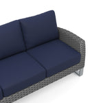 Fiji - 2 Piece Outdoor Set (Sofa & Slat Top Coffee Table Set) - Blue