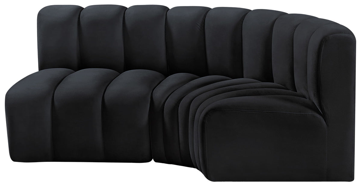 Arc - Velvet 3 Piece Sofa