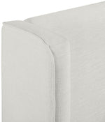 Kendall - Linen Textured Fabric Upholstered Bed - Cream