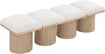 Pavilion - 4 Piece Modular Bench With Natural Base