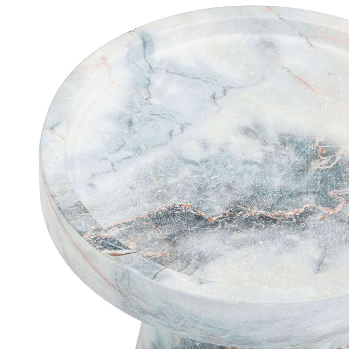 Zara - Indoor / Outdoor Side Table - Blue / White