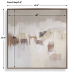 Daybreak - Framed Abstract Art - Black / Blue / Brown / Orange / White / Woodtone / Yellow