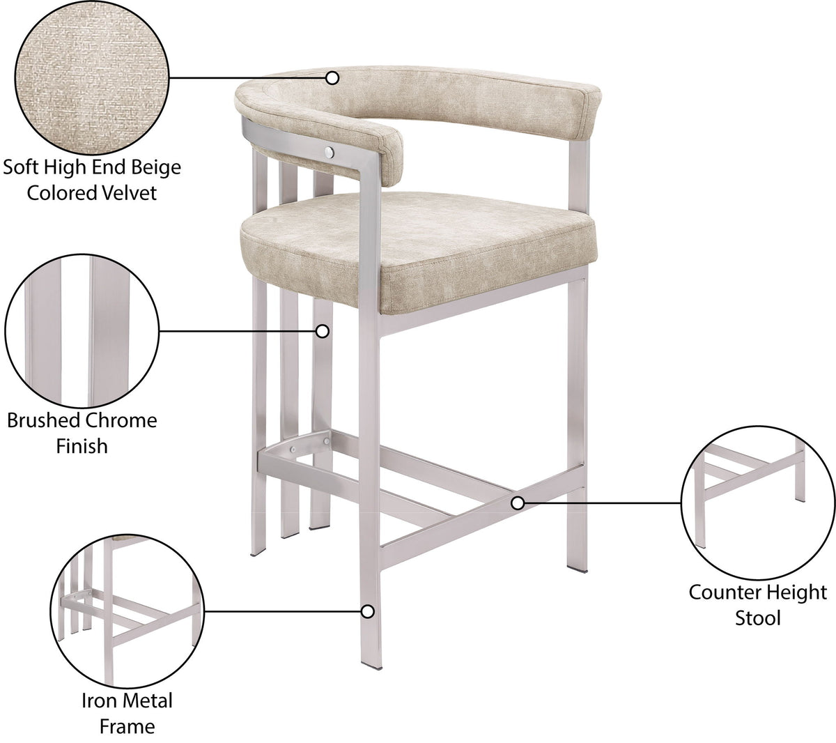 Marcello - Counter Stool (Set of 2)