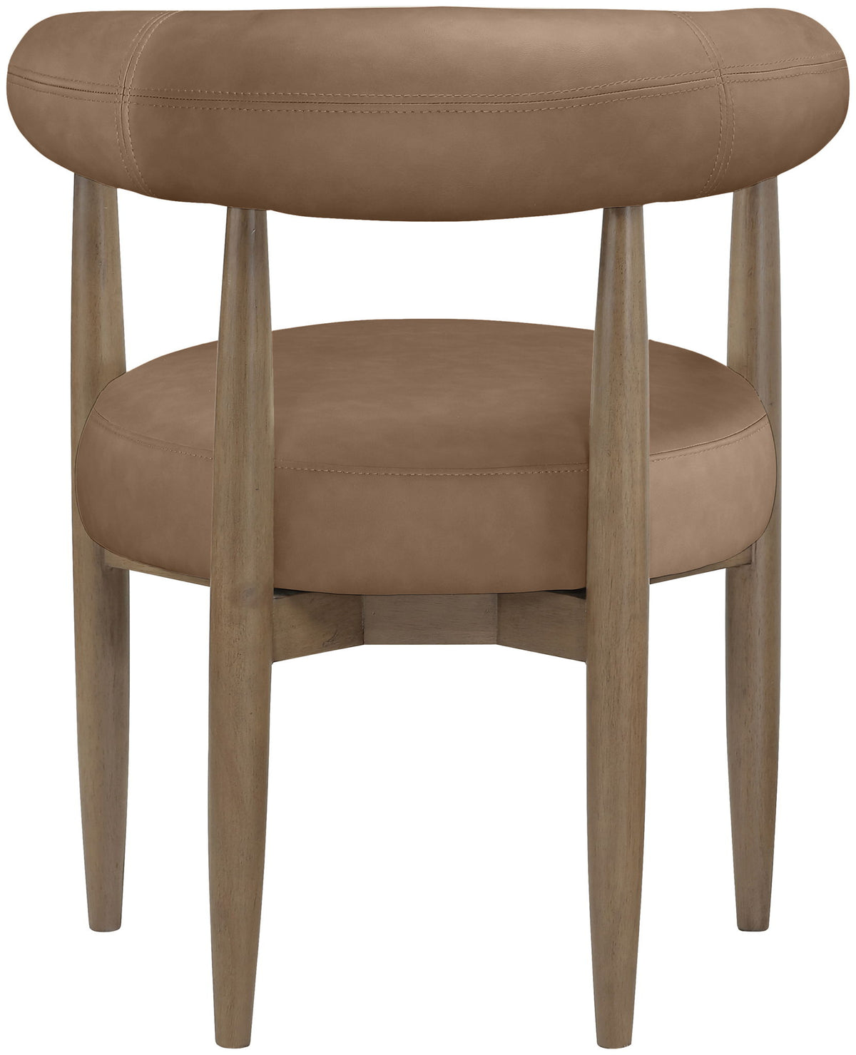 Sable - Vegan Leather Upholstered Dining Chair (Set of 2) - Brown Base