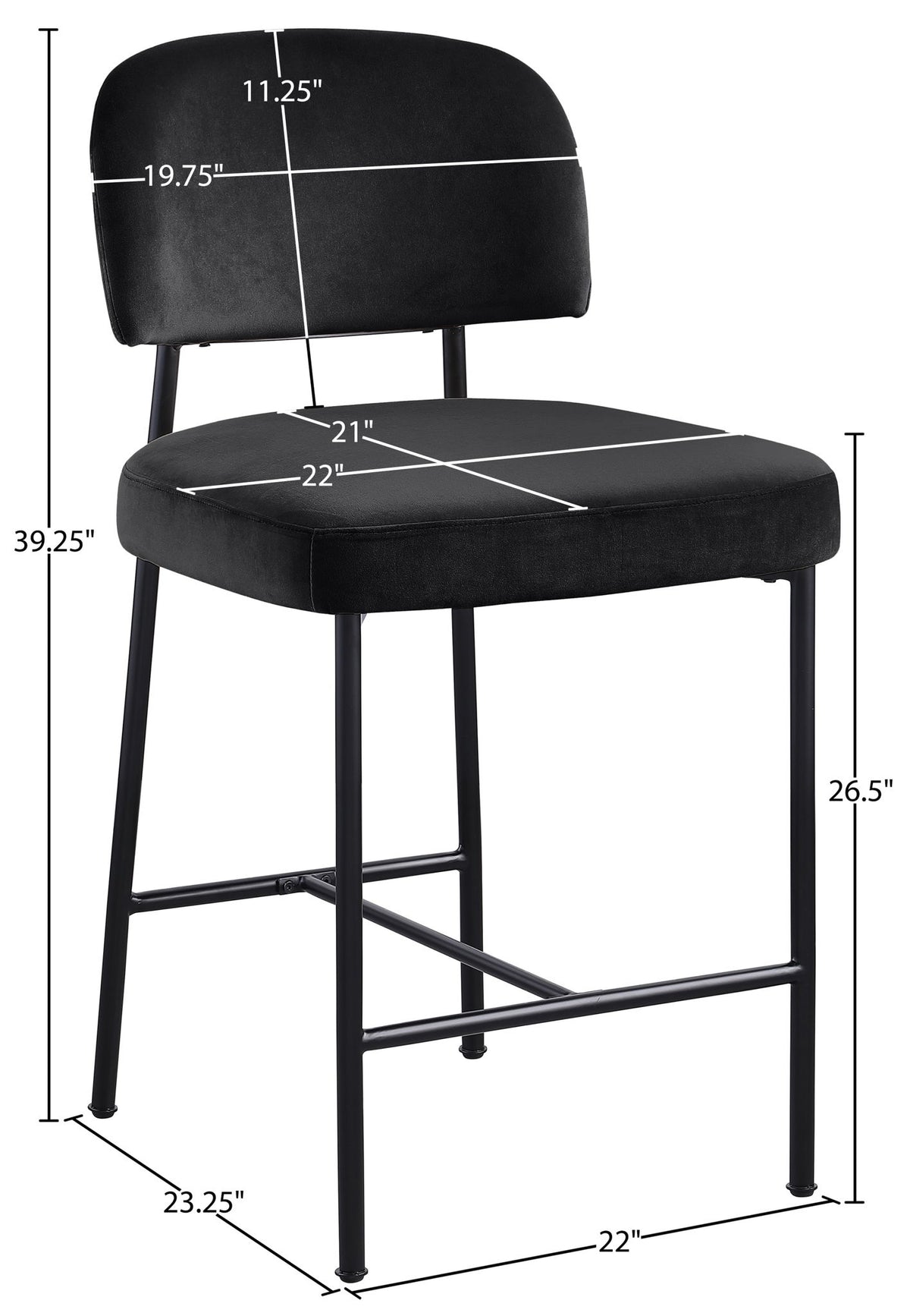 Zarelle - Performance Fabric Upholstered Counter Stool (Set of 2)