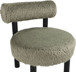 Ambre - Vegan Shearling Fabric Upholstered Accent Chair
