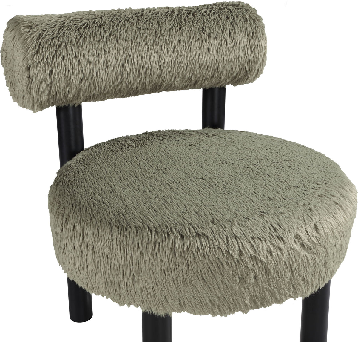 Ambre - Vegan Shearling Fabric Upholstered Accent Chair
