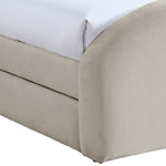 Andaz - Chenille Fabric Upholstered Trundle Bed