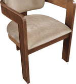 Sacha - Velvet Dining Chair With Brown Base (Set of 2)