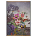 Serene Garden Fantasy - Framed Print - Blue / Gray / Green