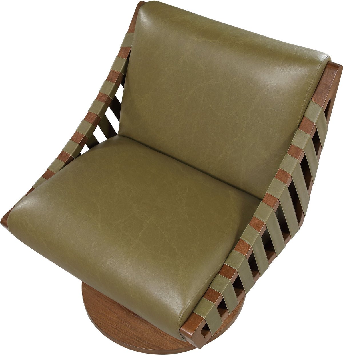 Millwin - Swivel Accent Chair With Brown Base