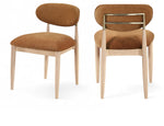 Riccio - Fabric Dining Side Chair (Set of 2) - Natural Frame