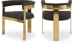 Romeo - Boucle Dining Chair With Gold Base (Set of 2)