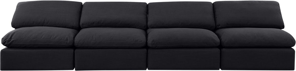 Indulge - Linen 4 Seat Modular Armless Sofa