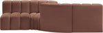 Arc - Faux Leather 4 Piece Sofa