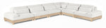 Turin - Chenille Fabric Upholstered Modular Sectional - White