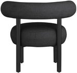 Bordeaux - Boucle Fabric Accent Chair With Black Legs