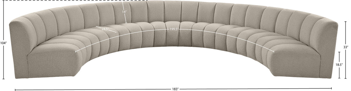 Infinity - 7 Piece Boucle Modular Sectional