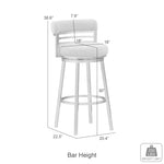 Santorini - Barstool With Fabric Seat