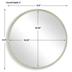 Break The Ice - Round Mirror - Gold