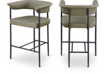 Malin - Faux Leather Counter Stool (Set of 2)