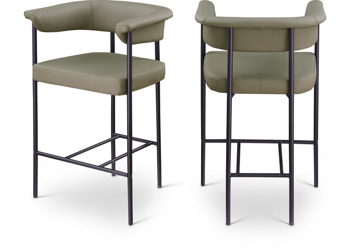 Malin - Faux Leather Counter Stool (Set of 2)