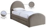 Andaz - Chenille Fabric Upholstered Trundle Bed
