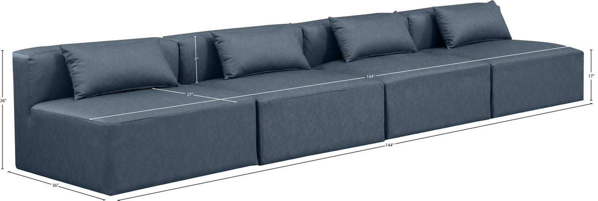 Cube - Modular 4 Seat Armless Sofa