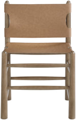 Santos - Vegan Leather Upholstered Dining Chair With Stained Brown Base (Set of 2)