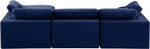 Comfy - 4 Piece Velvet Modular Sectional With Chaise