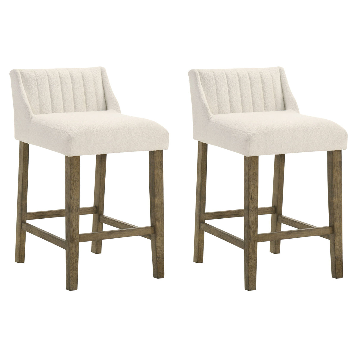Fauna - Modern Transitional Wood Counter Height Kitchen Bar Stool