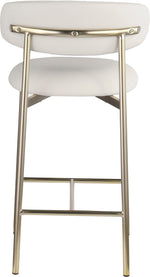Lupita - Counter Stool With Brushed Gold Frame (Set of 2)