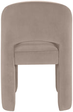 Celine - Velvet Performance Fabric Upholstered Dining Chair (Set of 2) - Taupe