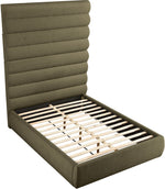 Adam - Boucle Fabric Bed With 89" Headboard