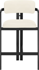 Aurum - Vegan Leather Upholstered Counter Stool With Graphite Black Base