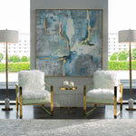 Meditation - Modern Art - Blue