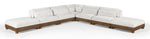 Turin - Chenille Fabric Upholstered Modular Sectional - Cream