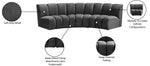 Infinity - 3 Piece Velvet Modular Sectional