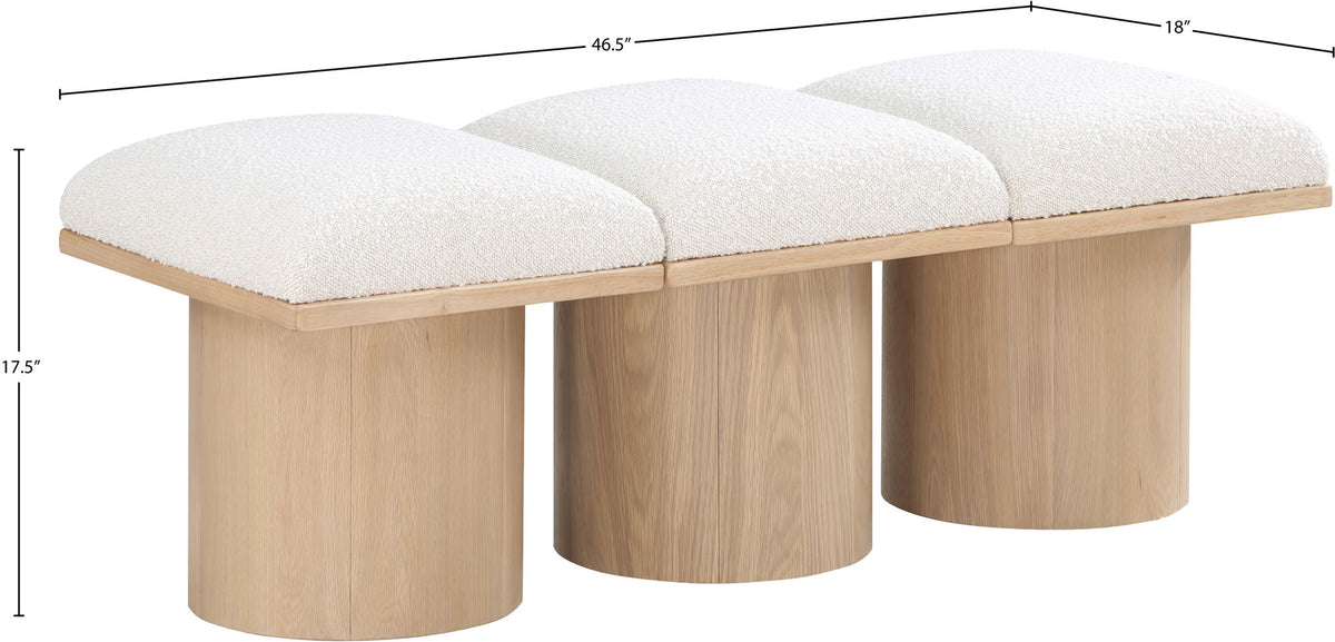 Pavilion - 3 Piece Modular Bench With Natural Base