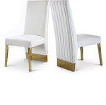 Porsha - Dining Chair with Gold Legs (Set of 2)