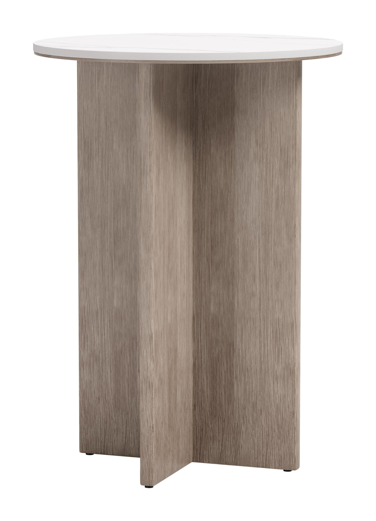 Oceanveil - Side Table - White / Light Brown